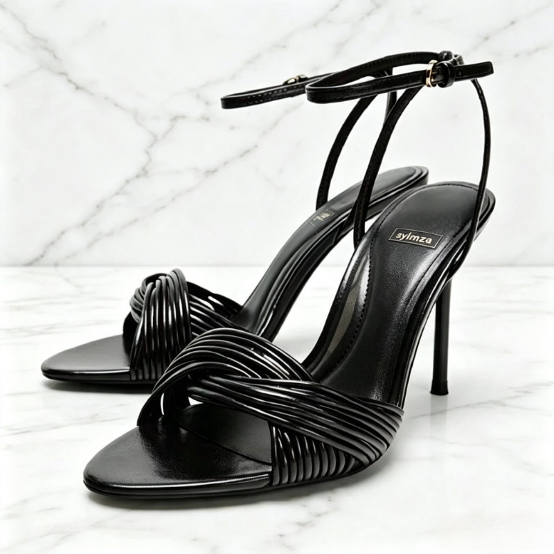 Women Fashion Brand - Sandálias Femininas de Salto Agulha com