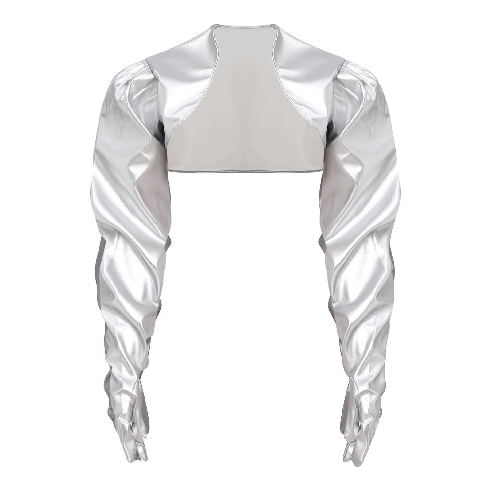 Women Fashion Gloves - Cardigã Feminino de PU com Efeito