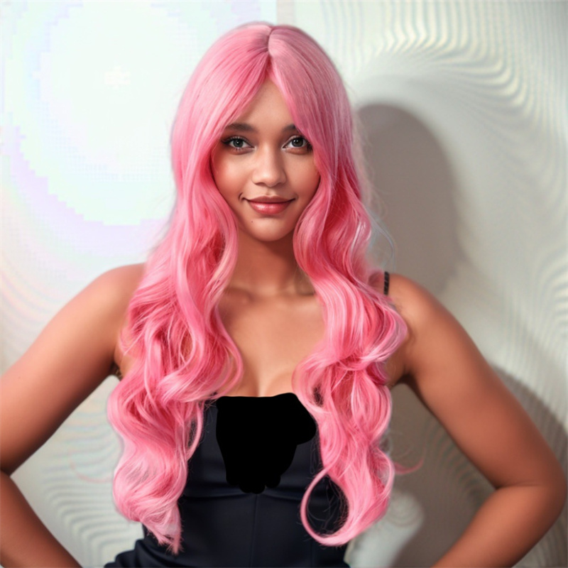Xxl Women Fashion - Moda extensões de cabelo sintético rosa
