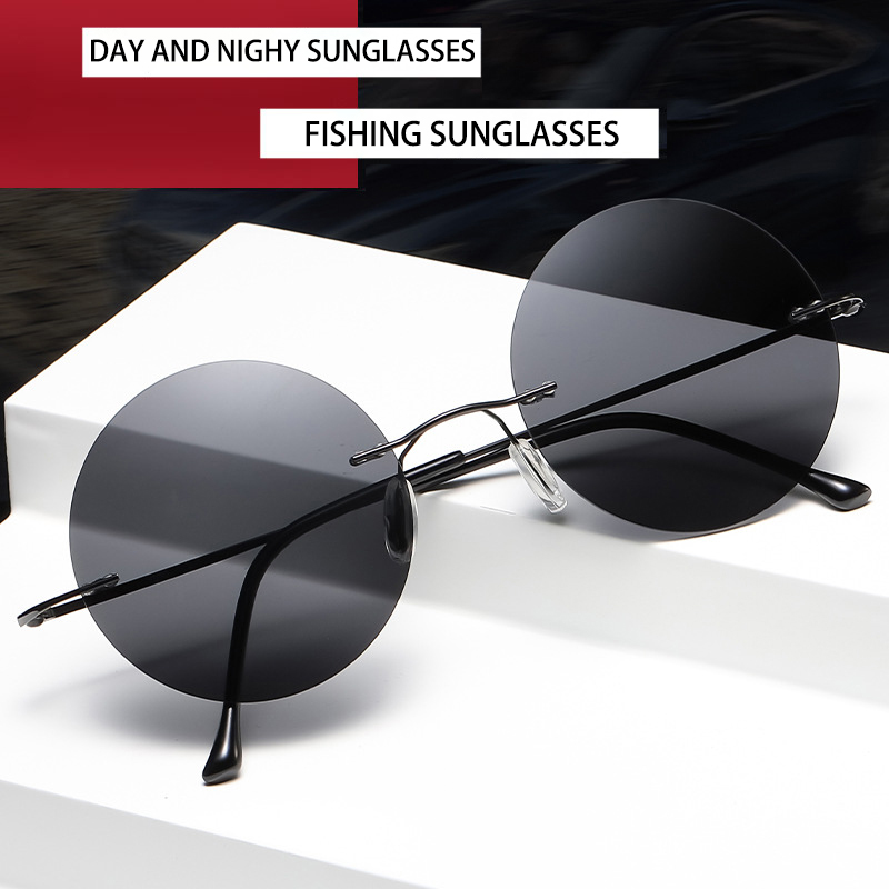 Women'S Fashion Eyewear - BOYSEEN Óculos de sol circulares polarizados