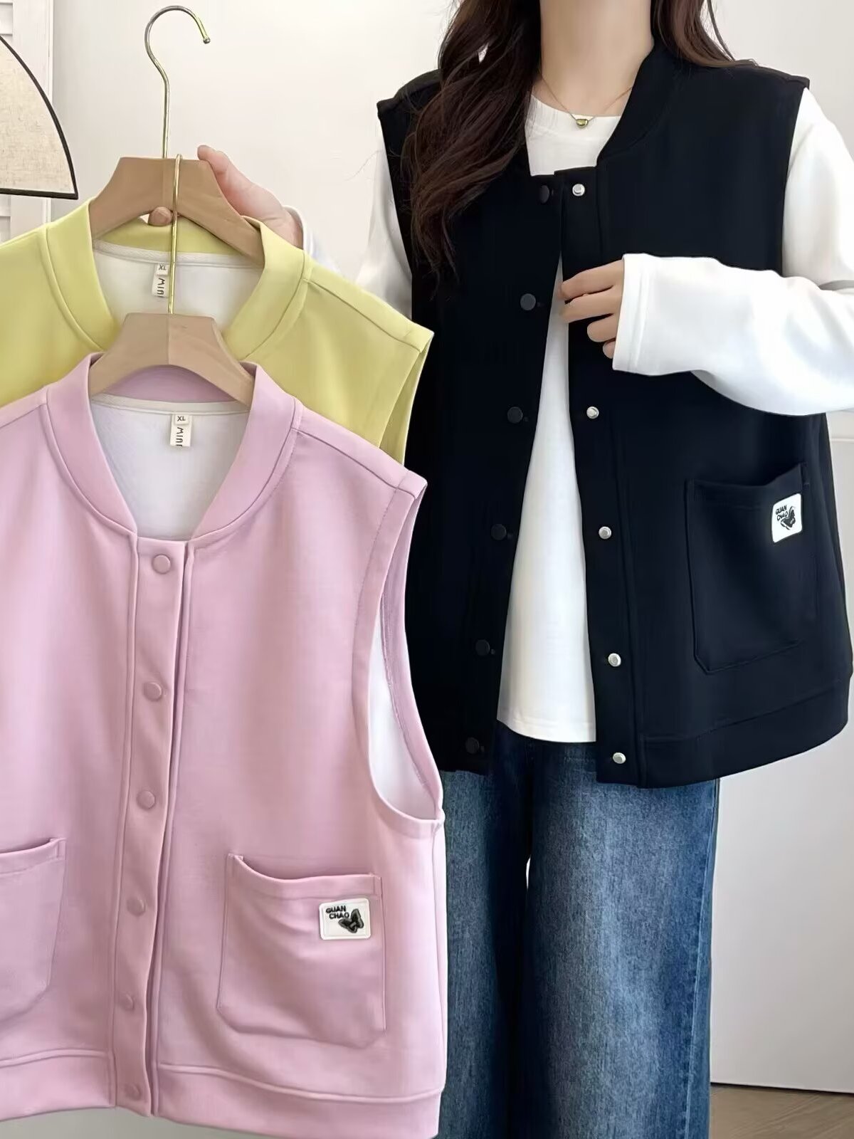 Women'S Fashion Labels - Colete Feminino Plus Size de Caimento