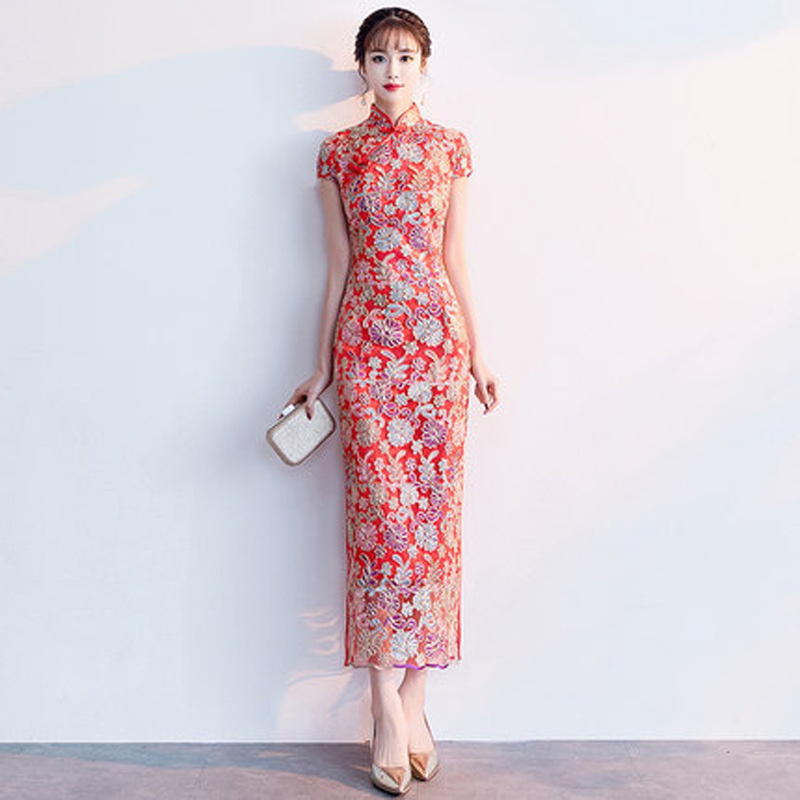 Xxl Women Fashion - Vestido feminino moda estilo chinês elegante