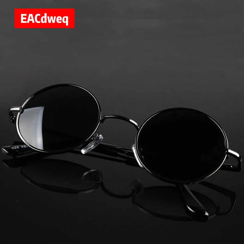 Women'S Fashion Eyewear - Óculos de Sol Redondos Retrô Vintage