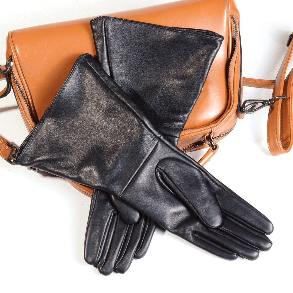Luvas de manopla preta para mu - Women Fashion Gloves avaliação e preço