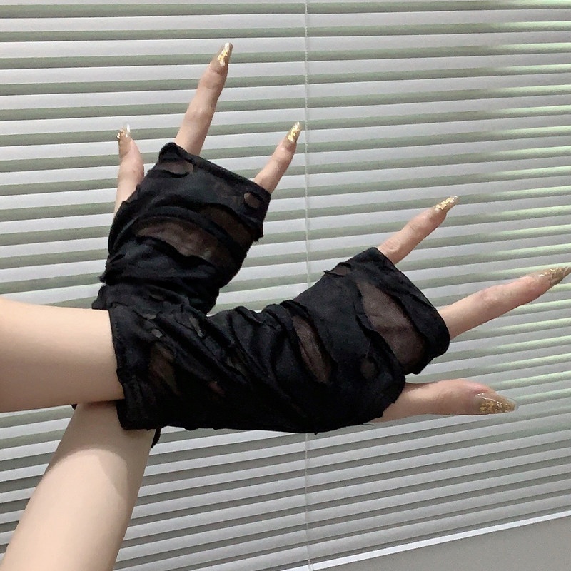 Luvas Curtas Sem Dedos Yueqiu  - Women Fashion Gloves avaliação e preço