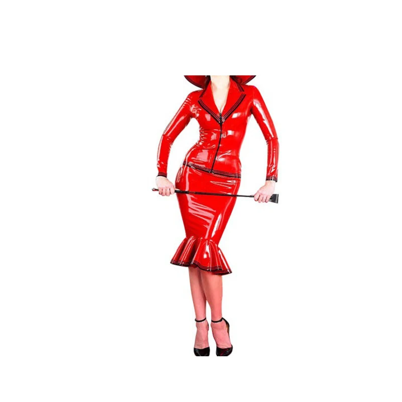Vestido de Látex Vermelho Esti - Xxl Women Fashion avaliação e preço