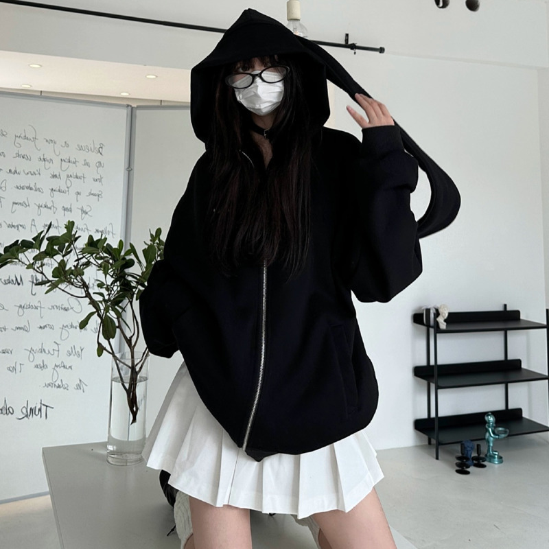 2025 outono kawaii coelho gran - Women'S Fashion Zip Up Hoodies avaliação e preço