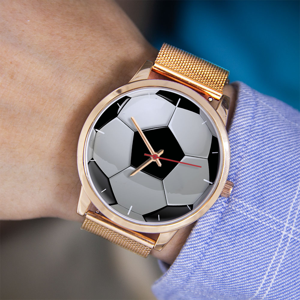 Futebol design fãs prata homem - Fashion Women Watches avaliação e preço
