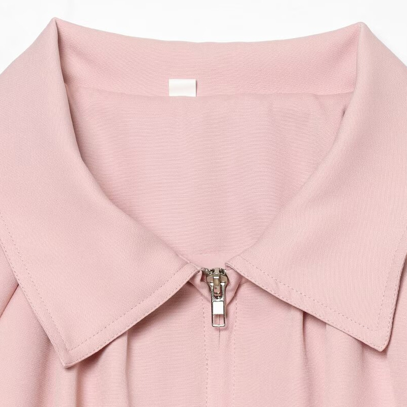 Jaqueta Cropped Rosa Solta Fem - Women'S Fashion Quarter Zip avaliação e preço