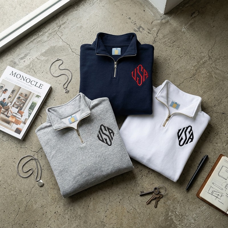 Moletom com Zíper de Um Quarto - Women'S Fashion Quarter Zip avaliação e preço