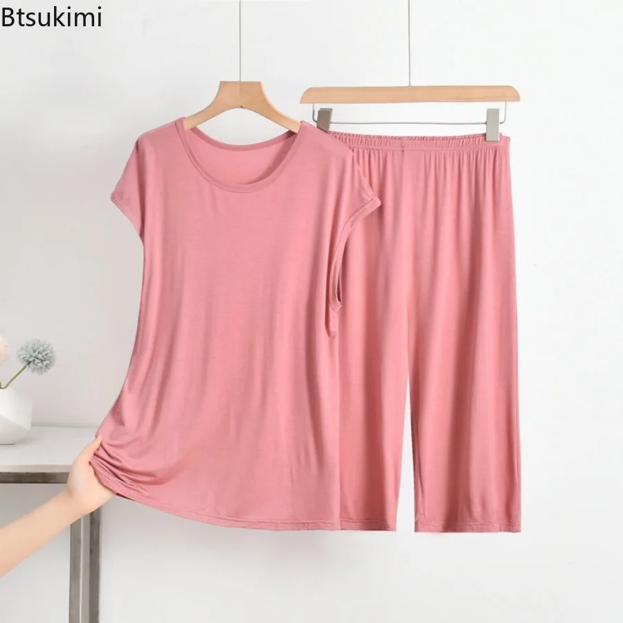 2026 verão feminino modal 2 pç - Xxl Women Fashion avaliação e preço