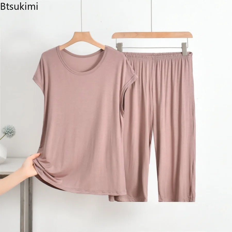 2026 verão feminino modal 2 pç - Xxl Women Fashion avaliação e preço