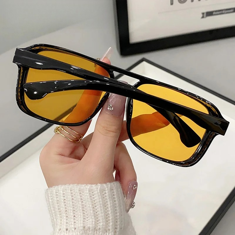 Óculos de Sol Quadrados com Po - Women'S Fashion Eyeglasses avaliação e preço