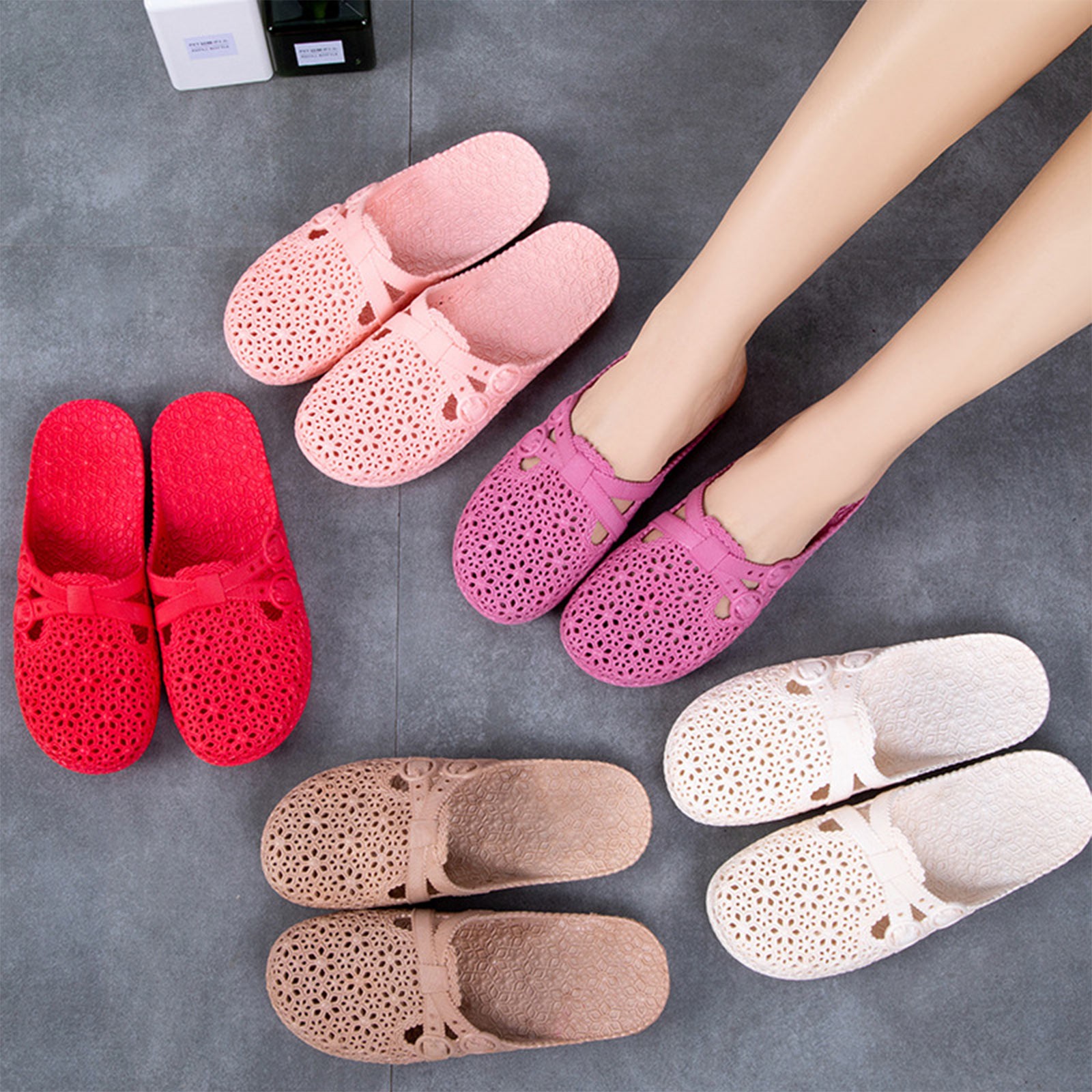 Wrap-toe chinelos respiráveis  - Women'S Fashion Footwear avaliação e preço