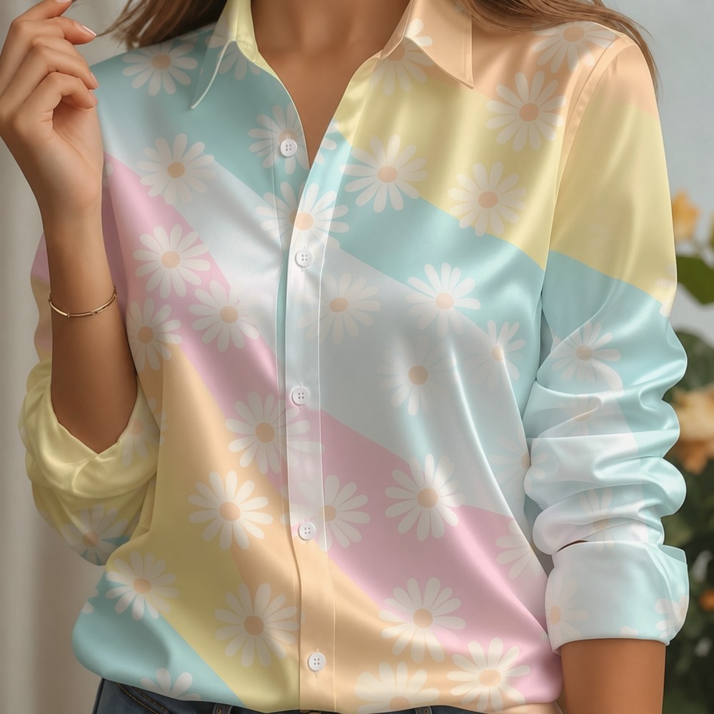 Camisa Feminina de Cetim com G - Women Top Fashion avaliação e preço
