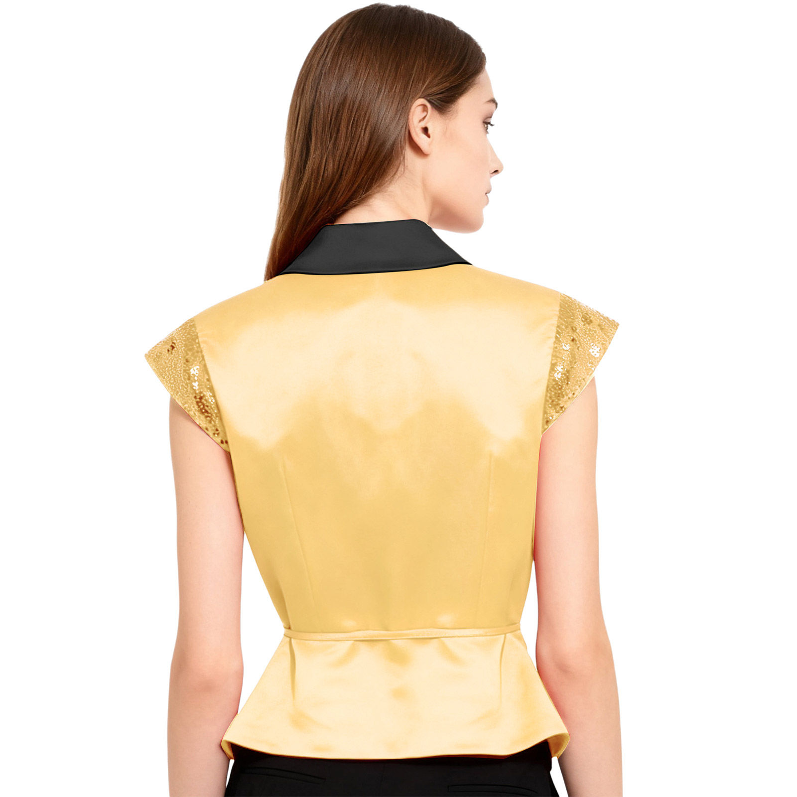 Feminino lantejoulas colete co - Women'S Fashion Labels avaliação e preço