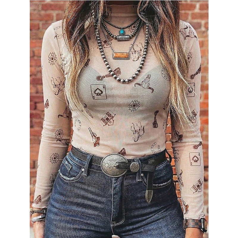 Camiseta Feminina de Outono co - Women Top Fashion avaliação e preço