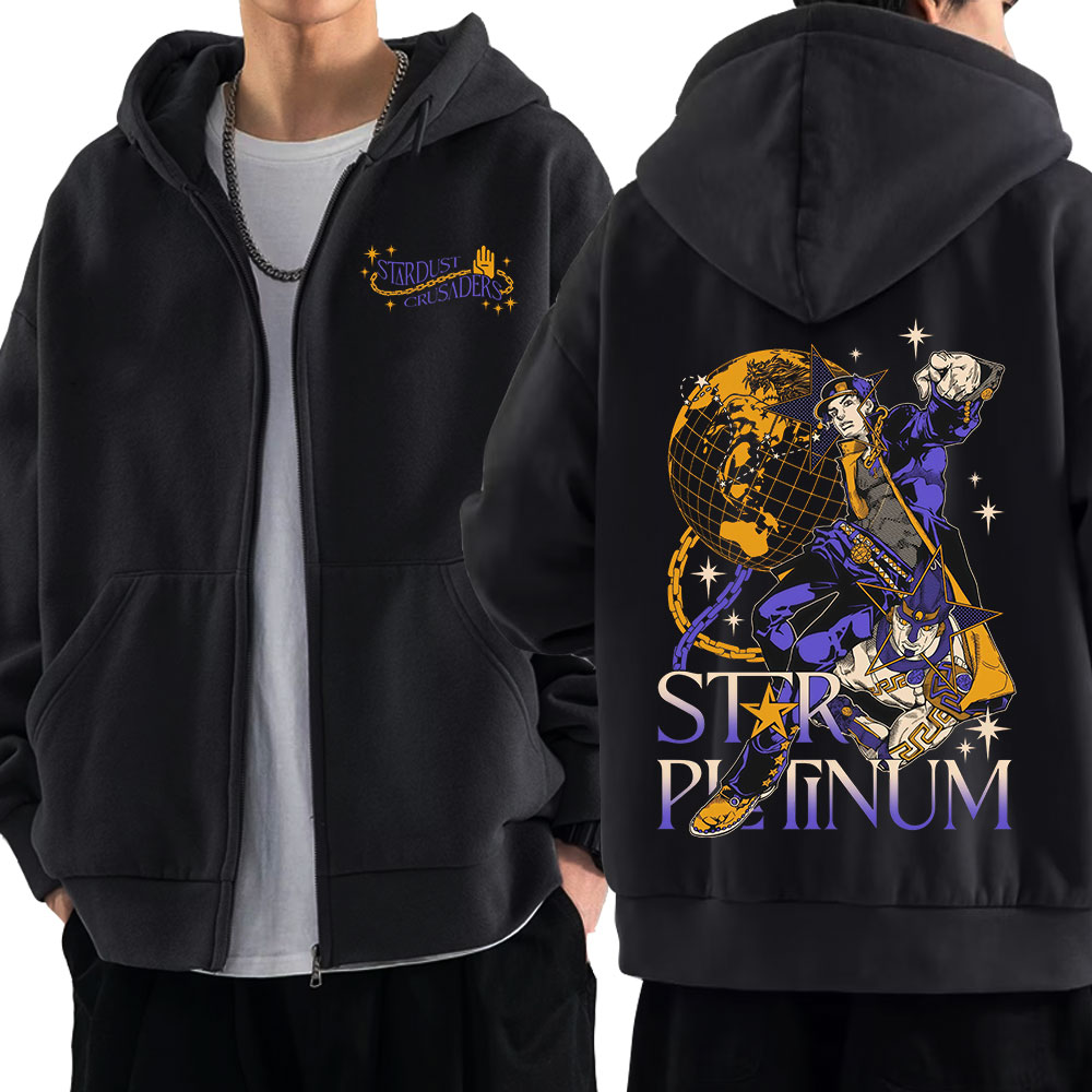 Anime jojo aventura bizarra zí - Women'S Fashion Zip Up Hoodies avaliação e preço