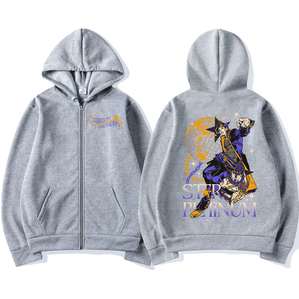 Anime jojo aventura bizarra zí - Women'S Fashion Zip Up Hoodies avaliação e preço