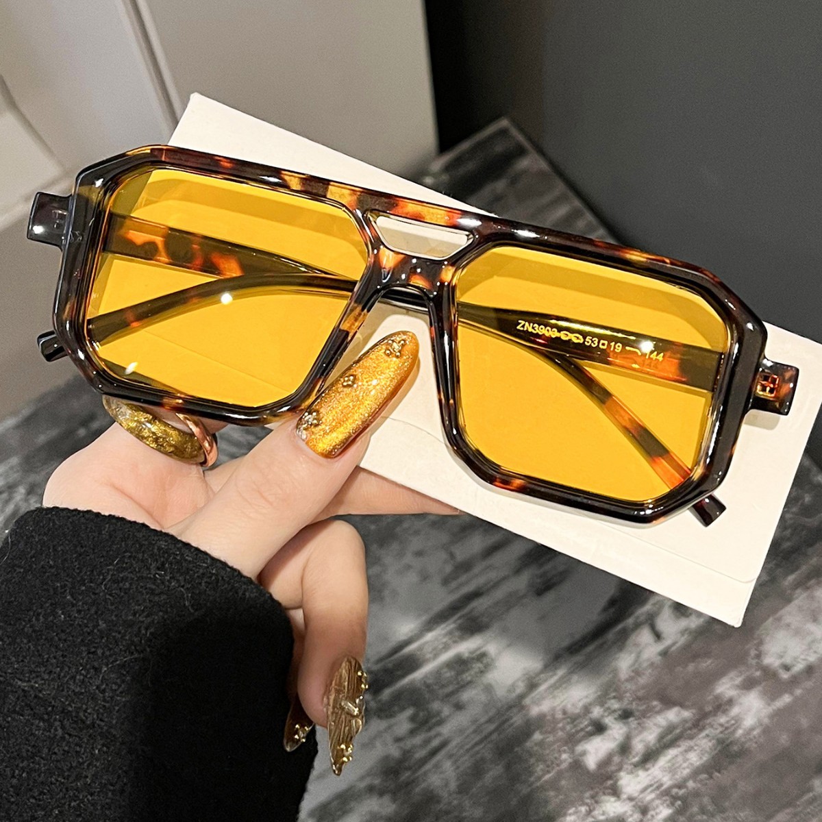 Novos Óculos de Sol Retrô Quad - Women'S Fashion Eyewear avaliação e preço
