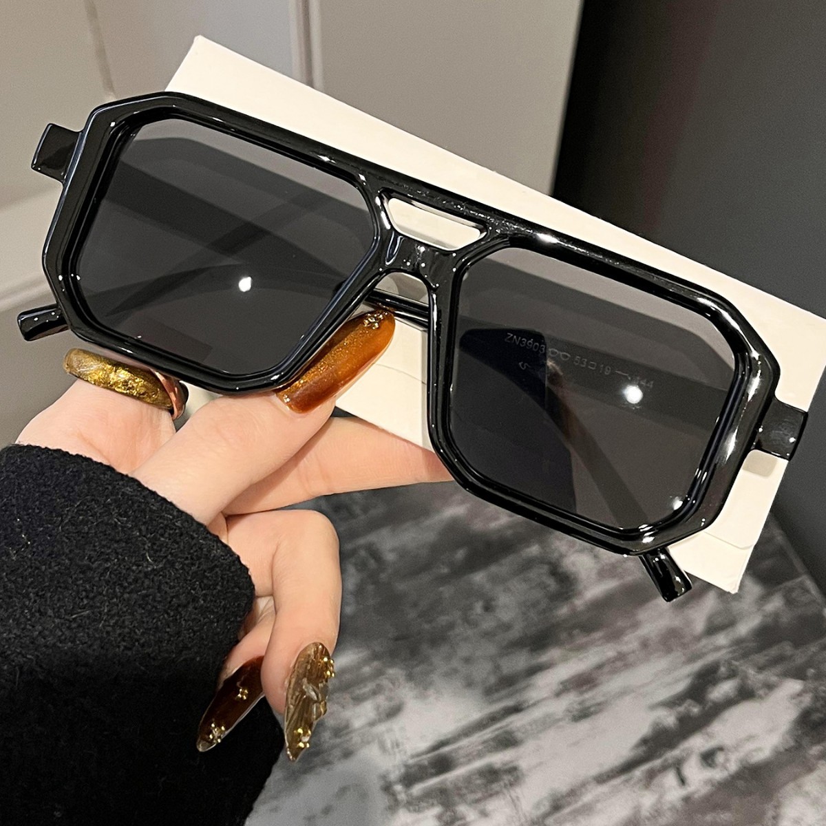 Novos Óculos de Sol Retrô Quad - Women'S Fashion Eyewear avaliação e preço