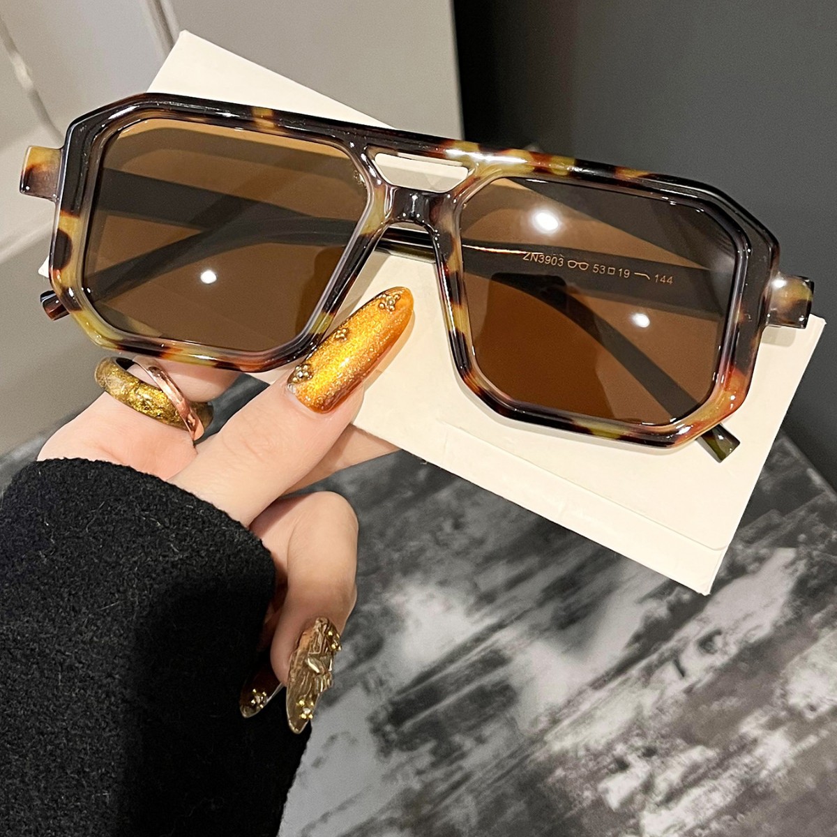 Novos Óculos de Sol Retrô Quad - Women'S Fashion Eyewear avaliação e preço