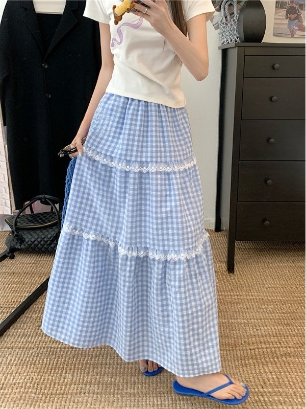 Saia Midi Godê Plus Size Xadre - A-Line Skirt Midi avaliação e preço