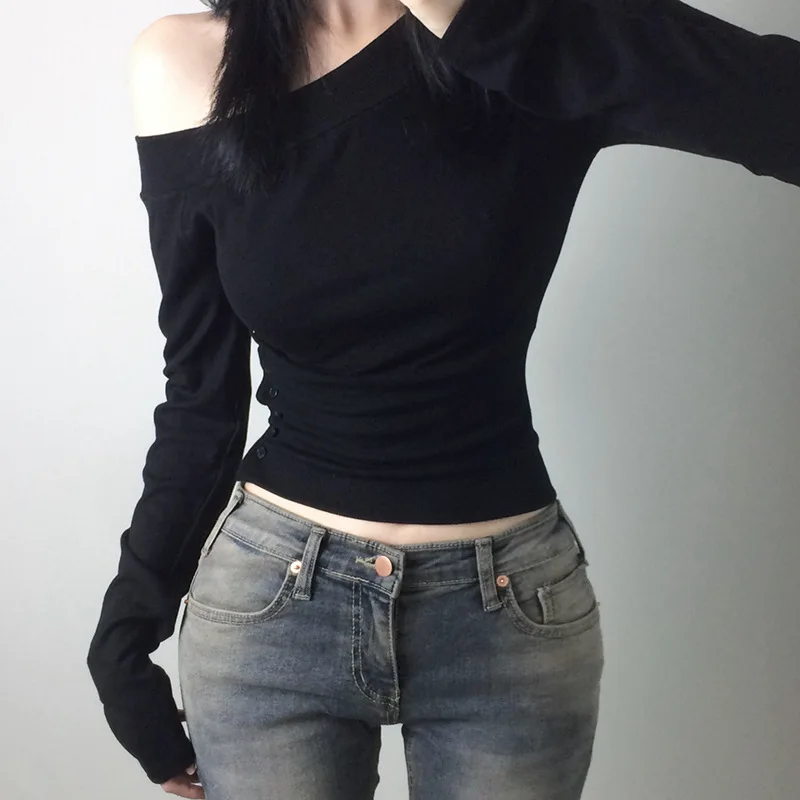 Camiseta Vintage Y2K com Botõe - Women Top Fashion avaliação e preço