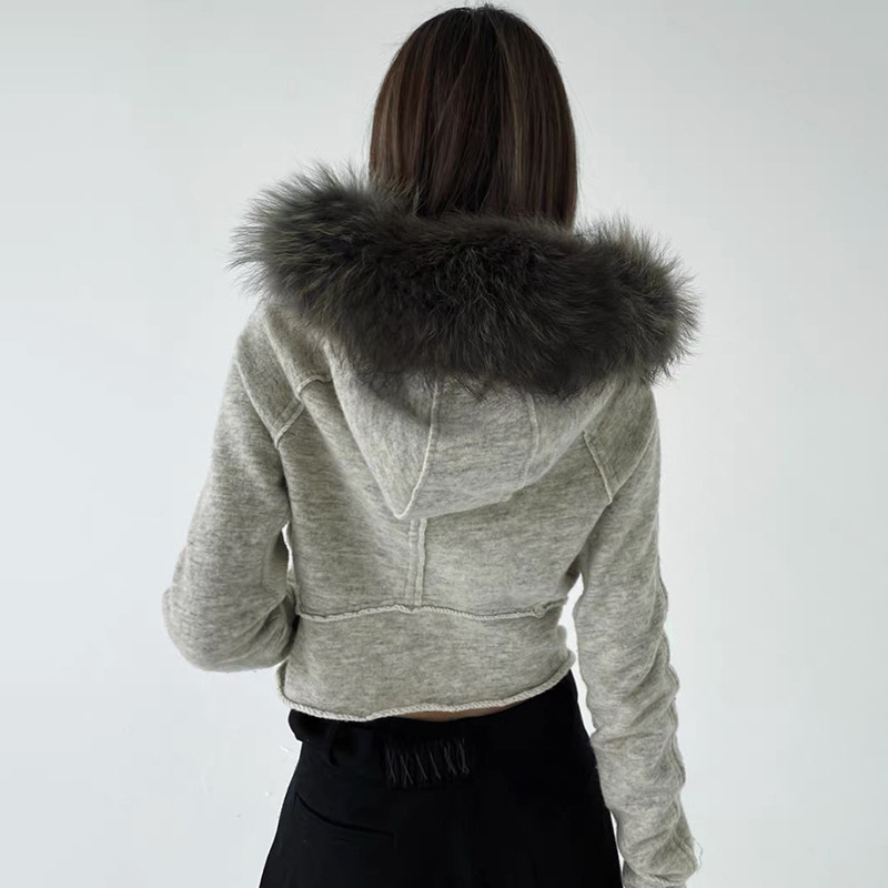Moda vintage zip up moletom fe - Women'S Fashion Zip Up Hoodies avaliação e preço