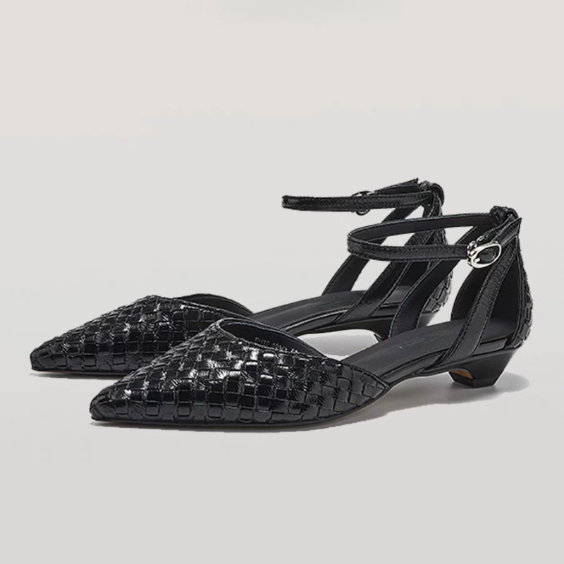 Dedo do pé apontado salto baix - Women Fashion Brand avaliação e preço