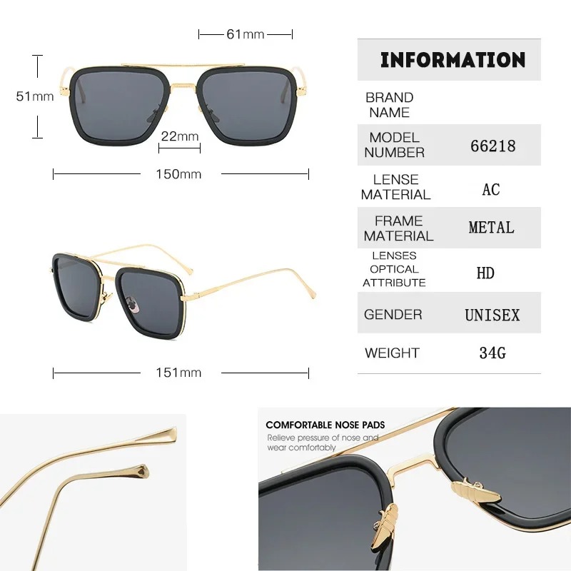 Óculos de Sol Steam Punk Tony  - Women'S Fashion Eyewear avaliação e preço